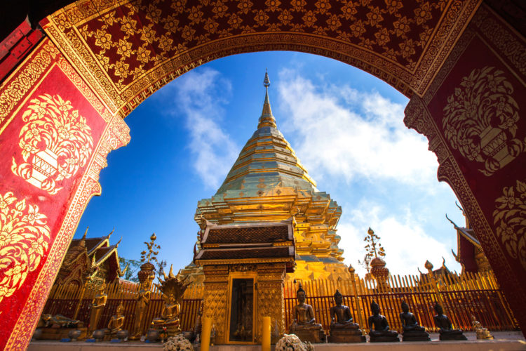 Забележителности в Тайланд - Манастирът Wat Prathat Doi Suthep