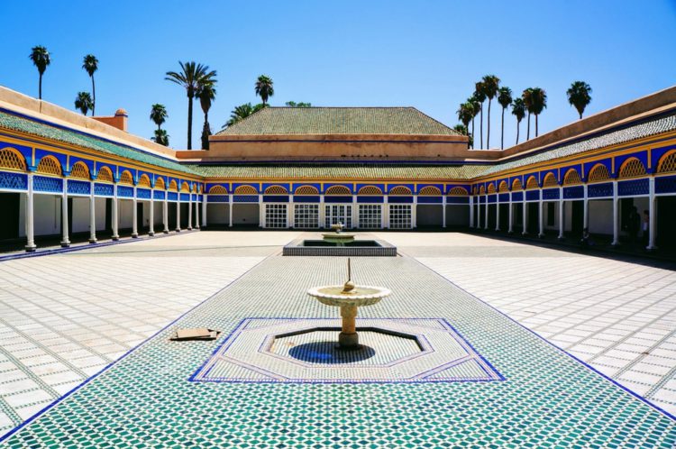 Bahia Palace - забележителности в Мароко