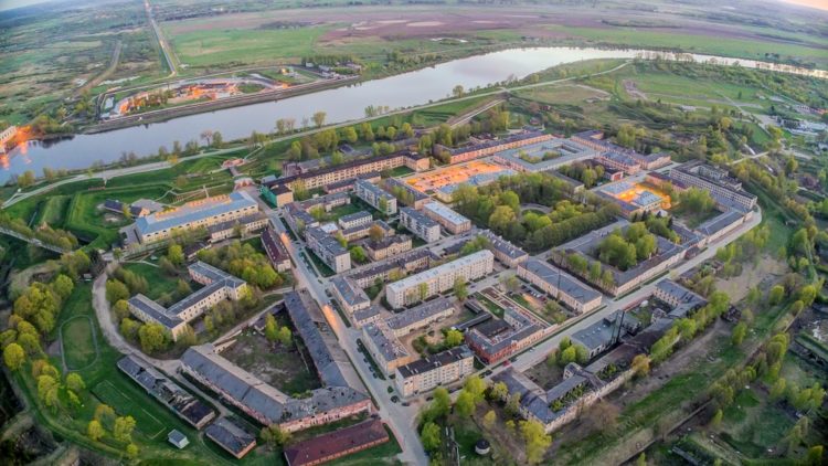 Крепостта Даугавпилс в Латвия