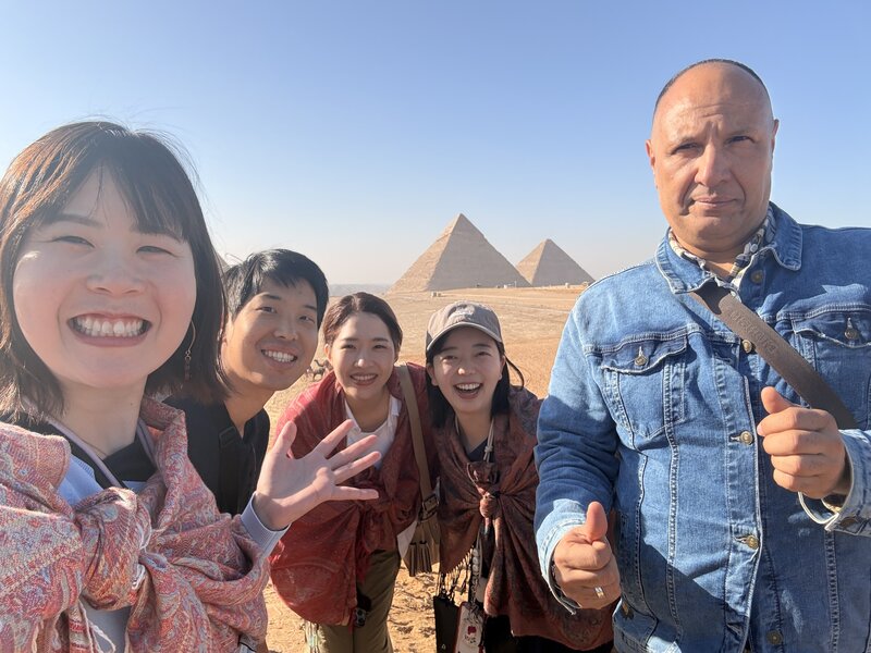 ギザの３大ピラミッドとスフィンクス観光