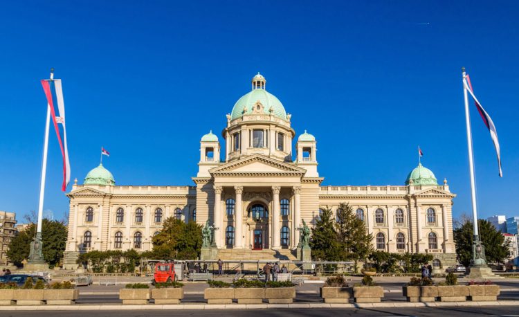 Здание Парламента Сербии в Белграде Здание Парламента Сербии - достопримечательности Белграда