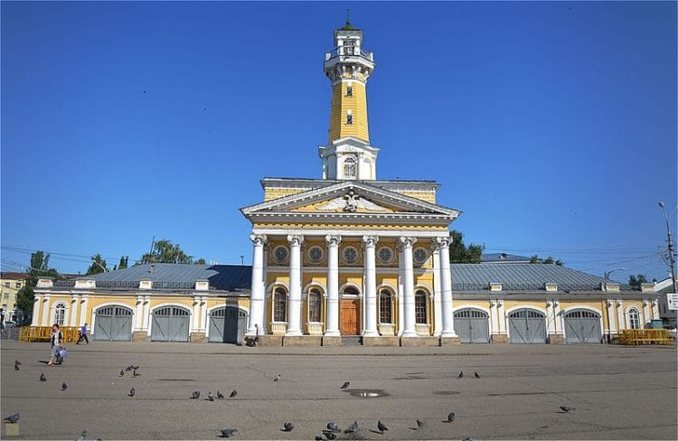Пожарная каланча в Костроме Пожарная каланча - достопримечательности Костромы