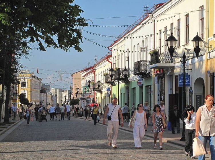 Советская улица в Гродно Советская улица - достопримечательности Гродно